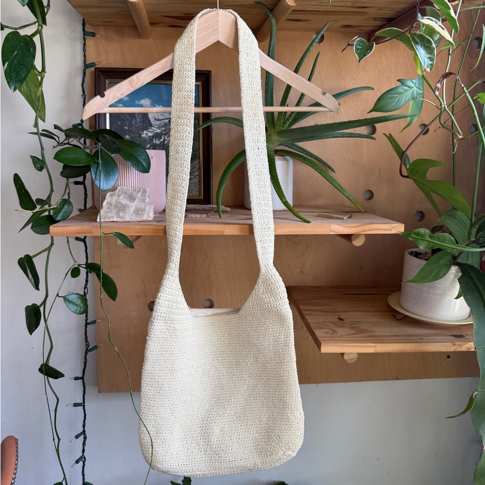 Vintage Cream Crochet Purse